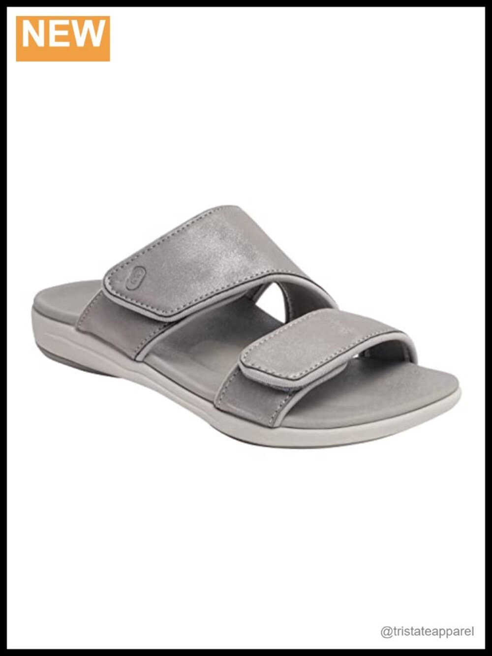 Orthotic Slide Sandal with Adjustable Slingback and Arch Support